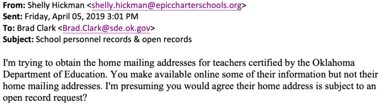 Records request